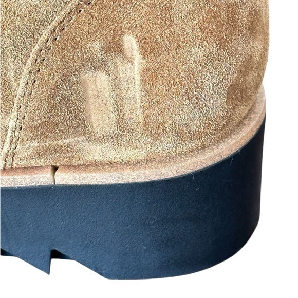 NEW EILEEN FISHER Kenille Sport Suede Lace-Up Wedge Bootie in Syrup Size 8.5 - Picture 8 of 8